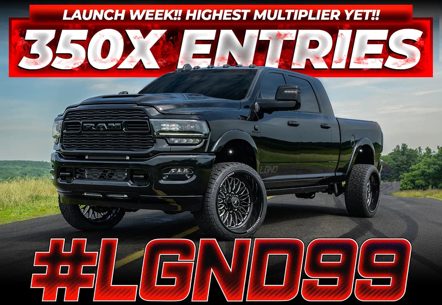 Win a 1,000-HP 2024 Ram 2500 Mega Cab Cummins + $40,000 Cash