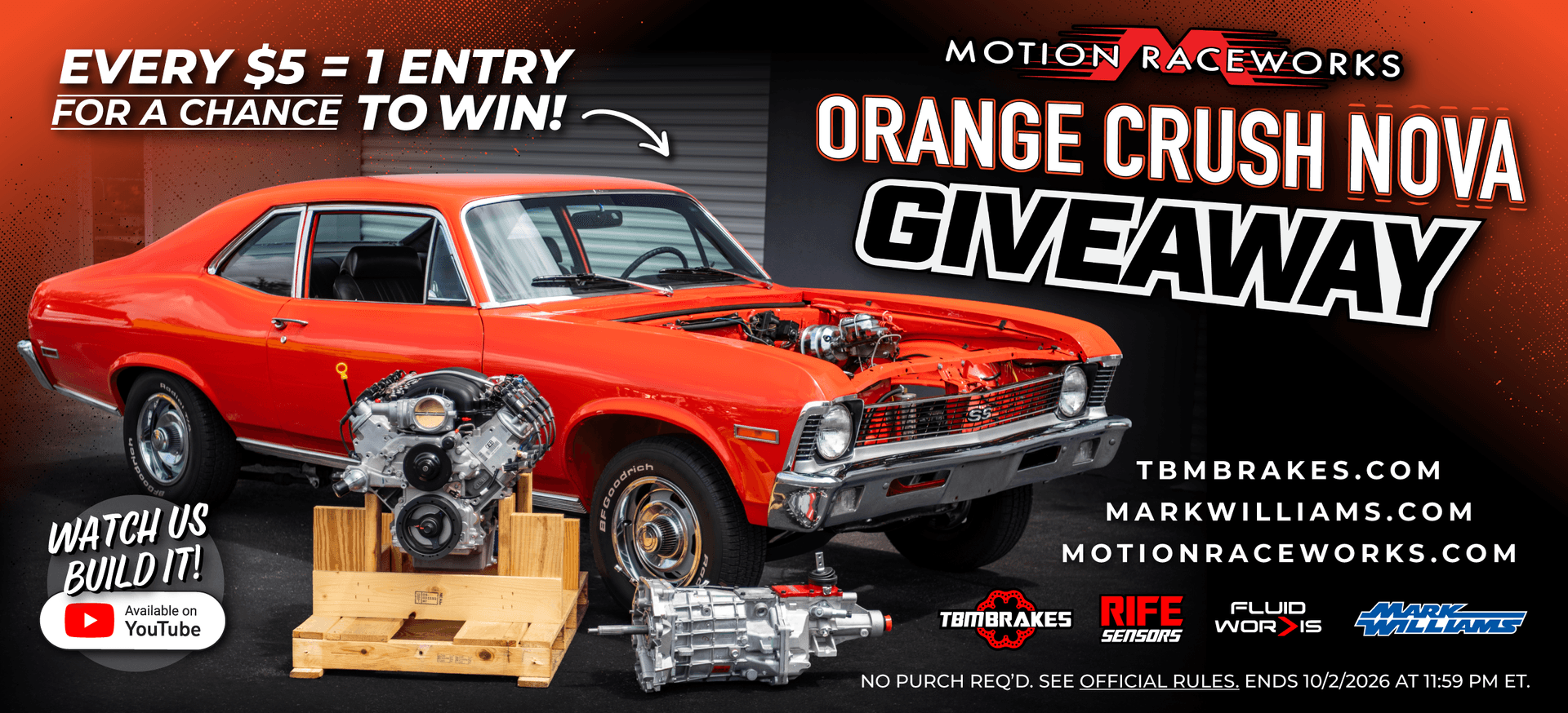 Motion Raceworks — car giveaway operator