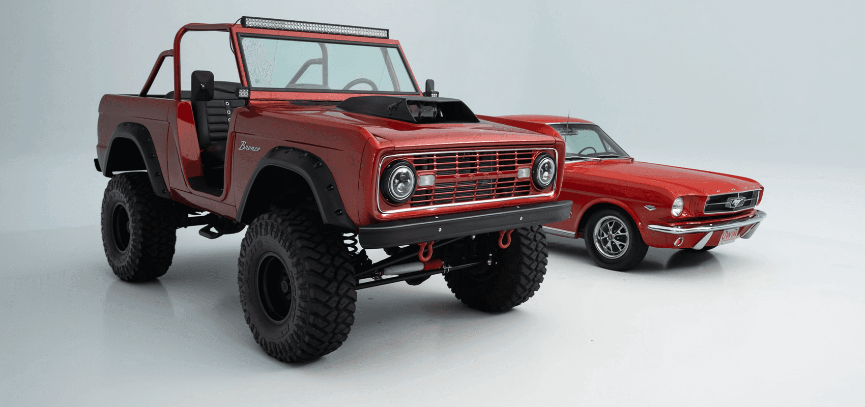 Win a 1966 Ford Bronco Restomod + 1965 Mustang K-Code Fastback (+ $45,000 for Taxes)