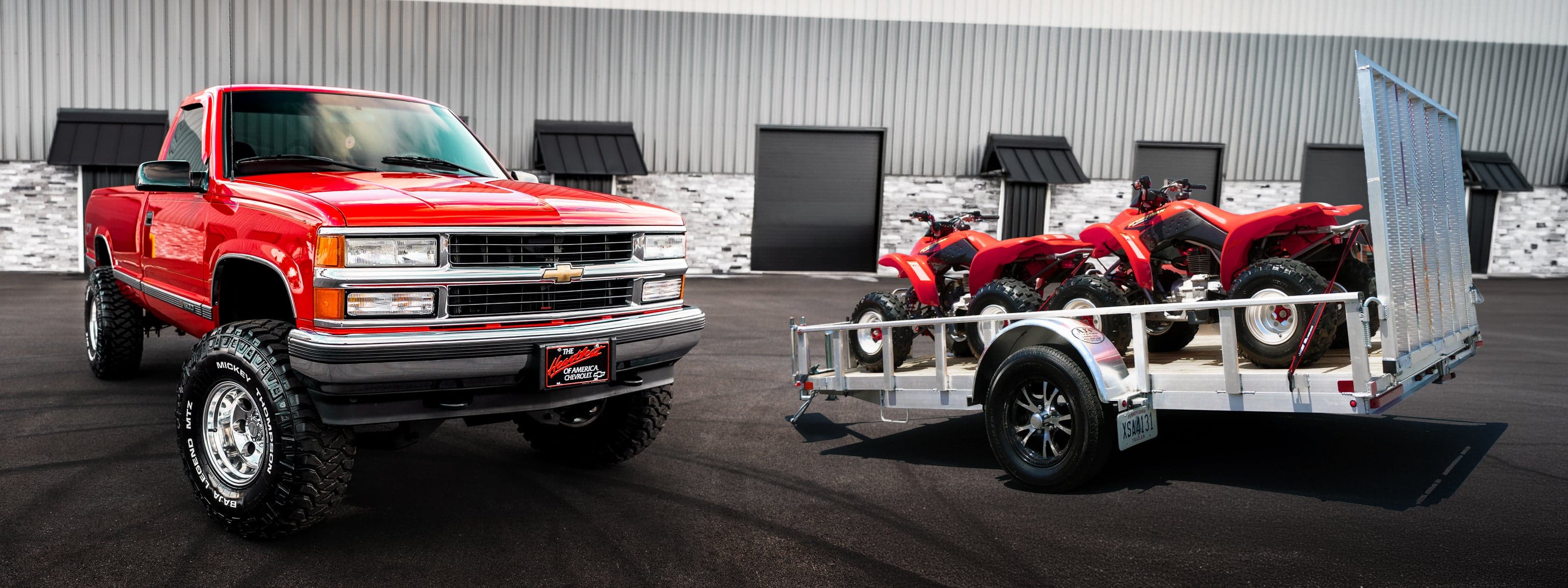 Win a 1998 Chevy Silverado Z71 OBS + Two Honda TRX250EX ATVs and a Trailer