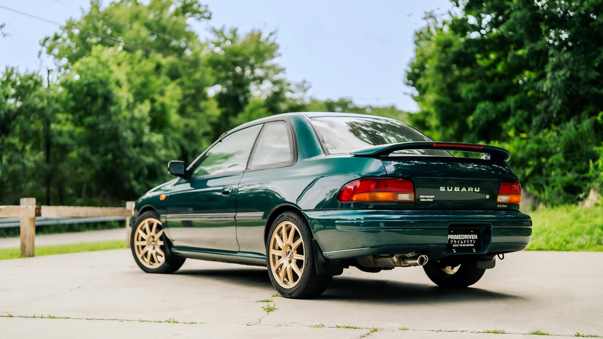 Win a 31,000-Mile 1996 Subaru Impreza Coupe on Gold BBS STI Wheels